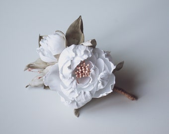 FLOWER BOUTONNIERE, WEDDING Boutonniere, Groom Wedding Flowers Boutonniere, Men Accessory, Boutonniere For Men, Flower Decor Boutonniere