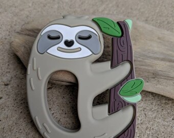 sloth silicone teether