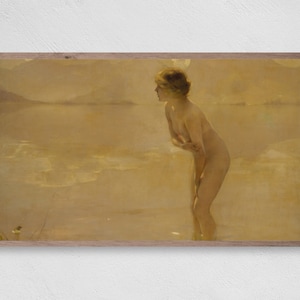 Samsung Frame TV Art September Morn Paul Chabas Oil Painting Digital Art Prints Digital Download Samsung Frame Instant Download image 1