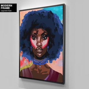 African-American Woman art, Melanin Art, 3 Beauty Woman, African Art,  Black Lives Matter, Home Wall Art, Housewarming Gift, Black Woman Art