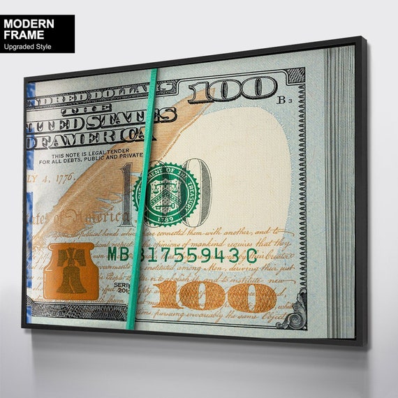Money on the wall, Home office decor, office signs, home sign, inspirational wall,Business Motivation, Gift for Businessman,  Money Decor