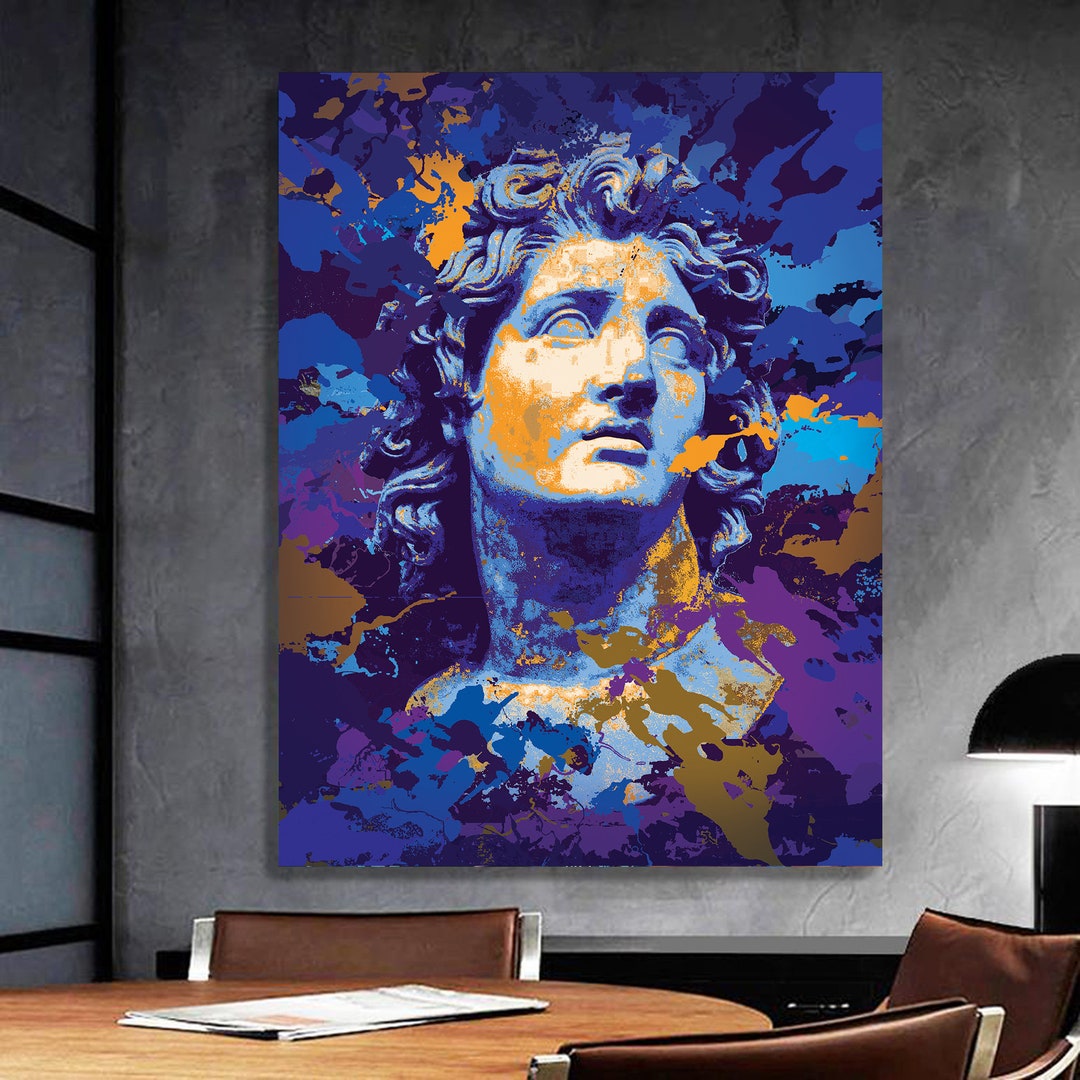 Alexander the Great, Ancient Greek Art, Mythology Antique Print