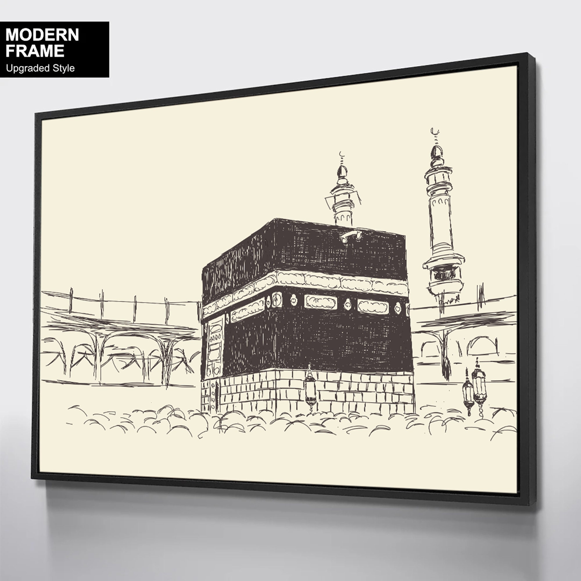Hand Draw Sketch of Mecca Kabah Stock Illustration  Illustration of mecca  kareem 120930093