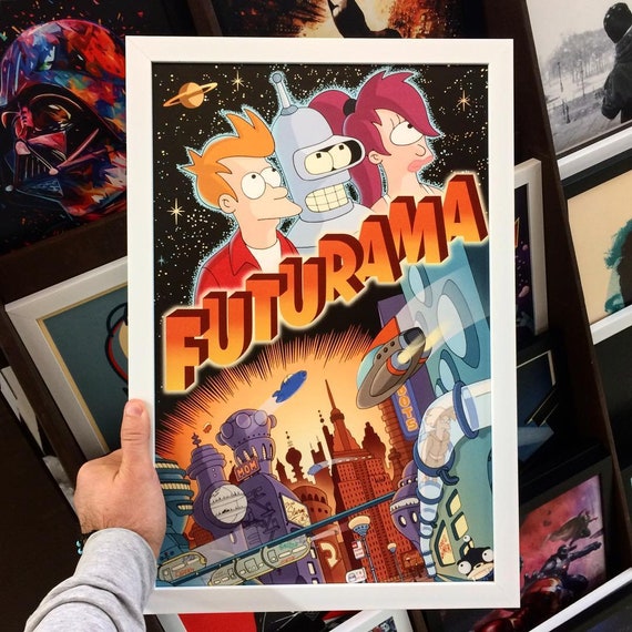 Poster A3 Futurama-bender Fry Leela Serie Poster 02
