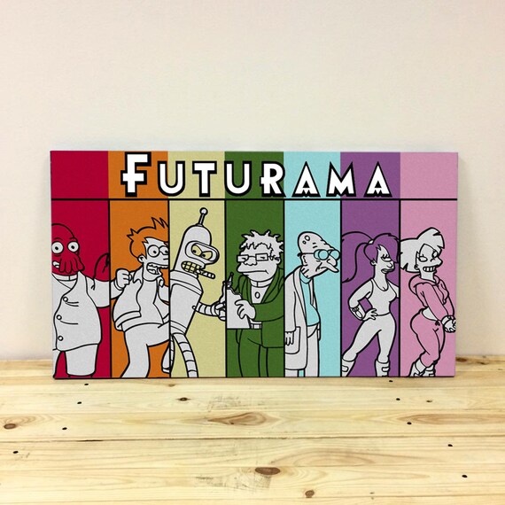Poster A3 Futurama-bender Fry Leela Serie Poster 02