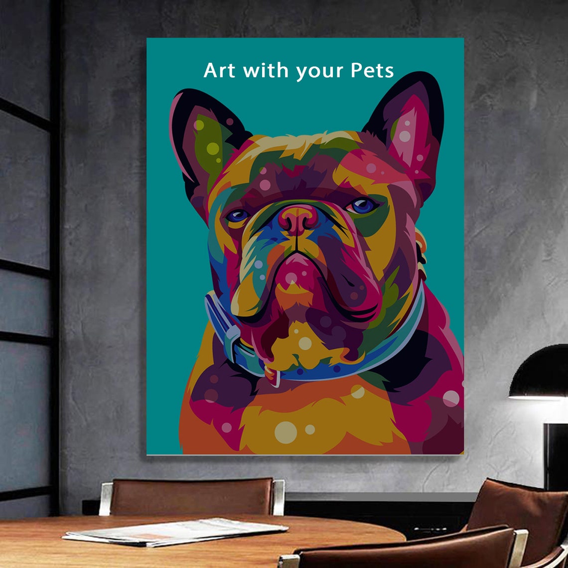 Custom Pet Canvas Art Custom Pop Art Dog Owner gift Pet Etsy