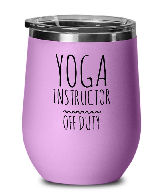 Yoga Gift, Gift for Yoga Instructor, Yoga Wine Tumbler, Yoga