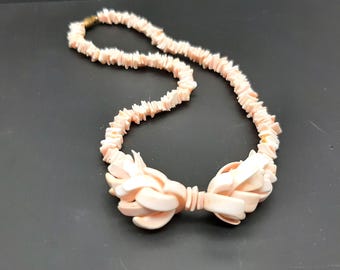 Vintage Art Déco Choker Collier Chaîne Multi Brins 5 Perles Boule Cuir Or Circa Moderniste *82 - France