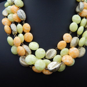 Vintage 1950s KRAMER Demi Parure Set Necklace Earrings Oranges & Lemons image 8