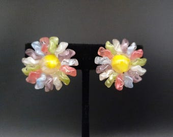 Vintage 50s Coro Moonstone Earrings Fruit Salad Tutti Frutti – Adolph Katz