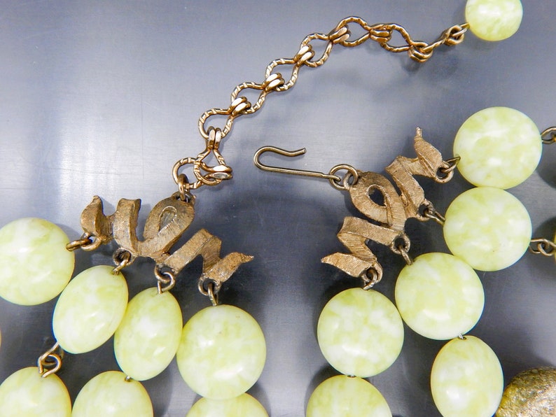 Vintage 1950s KRAMER Demi Parure Set Necklace Earrings Oranges & Lemons image 4