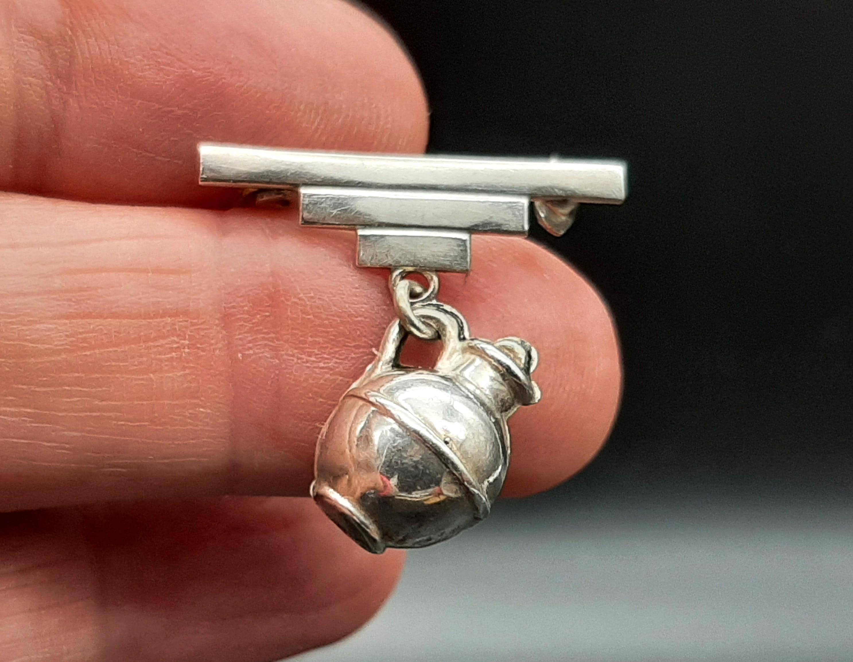 1930年代から40年代のアンティークスターリングシルバーピッチャー