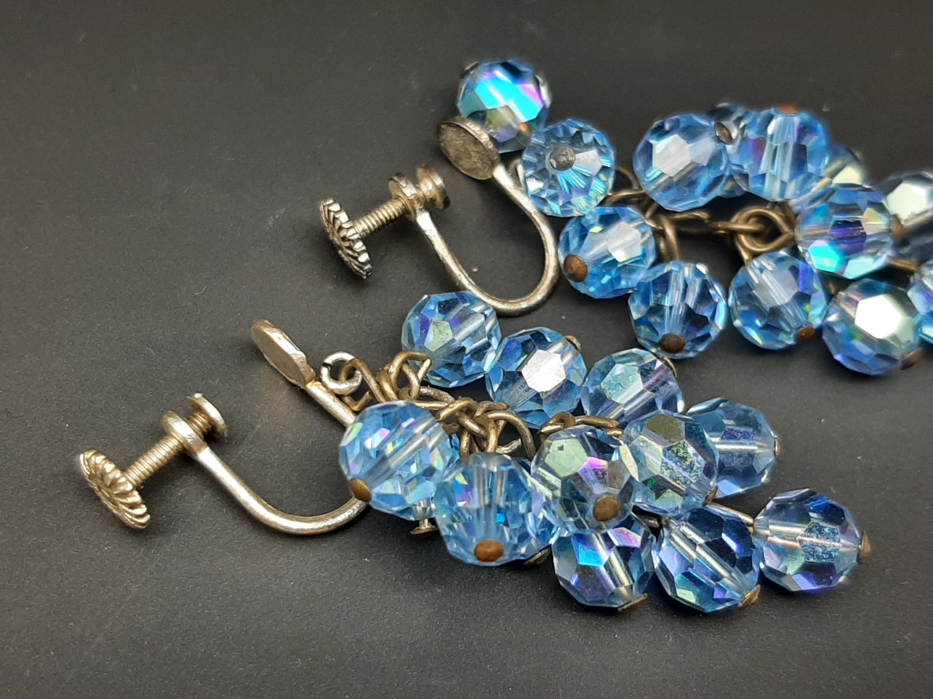 orecchn wre con perle d vetro blu | Costume jewelry earrngs, Drop
