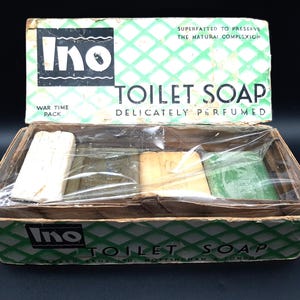 Vintage 1940s Gerard Bros Ino Toilet Soap War Time Pack - unused