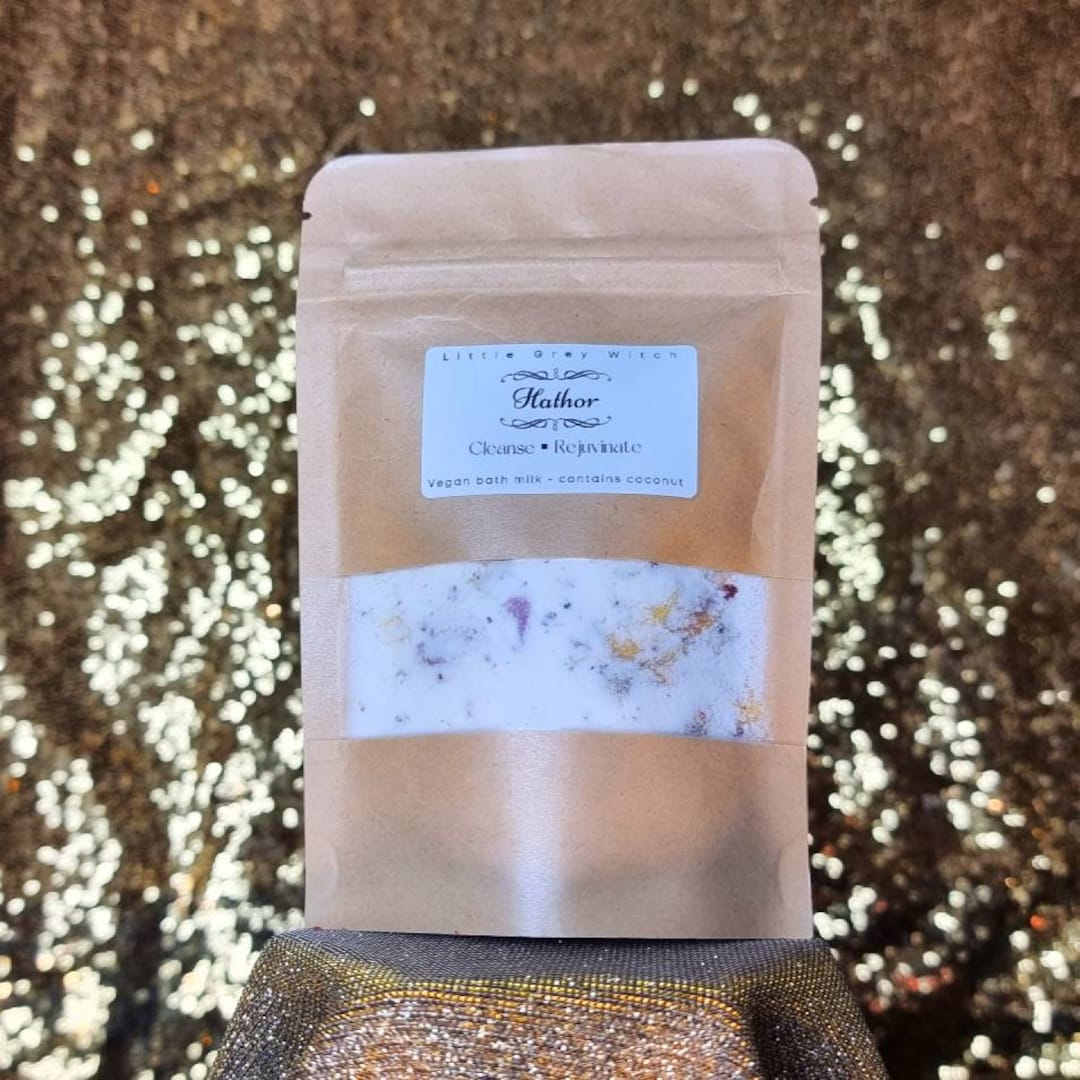 Hathor Egyptian Bath Milk, Vegan Formula for Spiritual Cleansing and