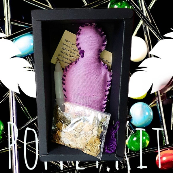 Poppet Kit, Voodoo Doll and Hoodoo magic for Curse, Hex, Love, Health, Protection and Success