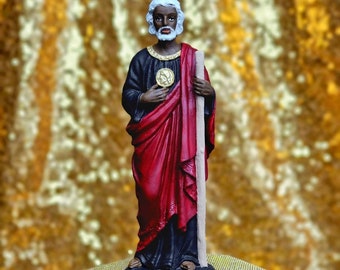 Handgefertigte Legba Nan Petro Statue. Petro Nanchon Altar Dekoration für Haitian Vodou, New Orleans Voodoo, Hoodoo und Katholische Volksmagie