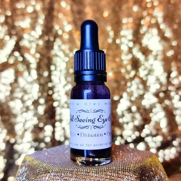 All Seeing Eye Conjure Oil for 3rd Eye Awakening, Psychic Development and Divination. Hoodoo, Rootwork, New Orleans Voodoo and Folk Magic.