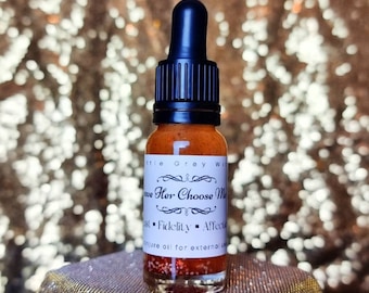 Leave Her, Choose Me Conjure Oil for Lust, Sex, Passion and Love Magic. Hoodoo, Rootwork, Witchcraft and Voodoo.