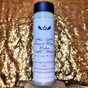 Sacred White Water for Spiritual Purification, Connection and Magical Potency. Voodoo, Haitian Vodou, Hoodoo and Conjure Folk Magic.
