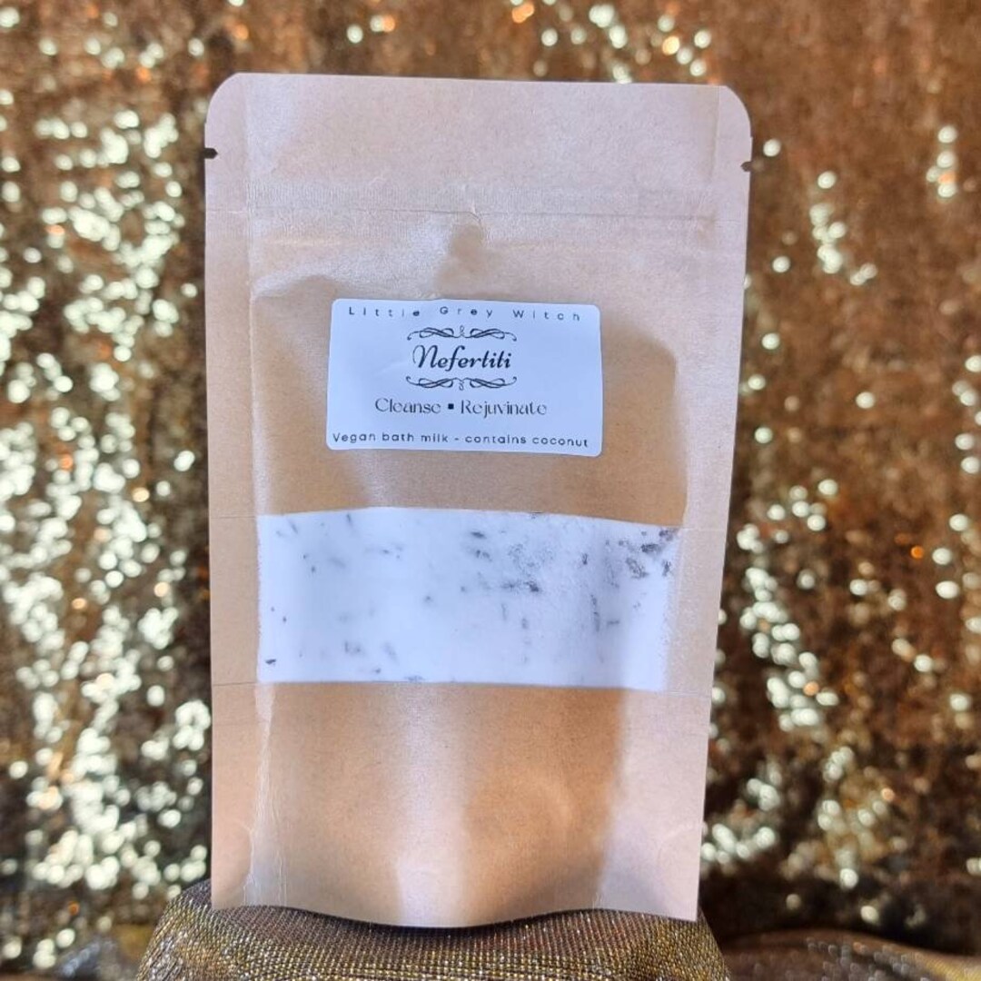 Nefertiti Egyptian Bath Milk, Vegan Formula for Spiritual Cleansing and