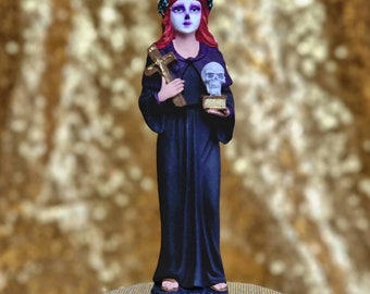 &quot;Handgefertigte Maman Brijit Statue, Matrone der &quot;&quot;Gede&quot;&quot;.&quot; Religiöse Statue zur Altardekoration, Haitian Vodou und New Orleans Voodoo.