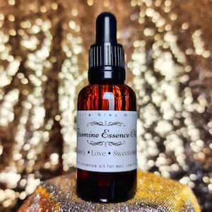 Aceite esencial de jazmín de 30 ml para el amor, la belleza, la dulzura y el trabajo con el dinero. Vudú, vudú, hoodoo, trabajo con raíces y brujería.