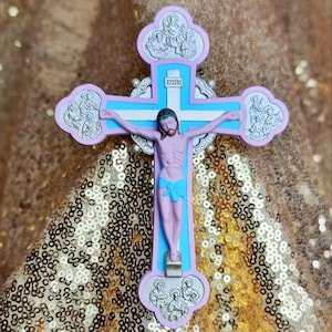 Handmade Crucifix for Lwa Nanchon. Vodou Altar Decoration and Sevis Lwa. Haitian Vodou, New Orleans Voodoo, Hoodoo and Catholic Folk Magic