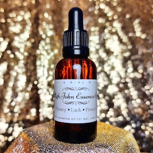 Óleo Essencial High John The Conqueror, 30 ml, para dinheiro, sorte, poder e magia de sucesso. Vodu, vodu, hoodoo, trabalho de raiz e bruxaria.