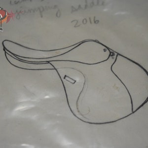 Close Contact Saddle Pattern for 1:9 scale Model Horses by Laine Lovstoan