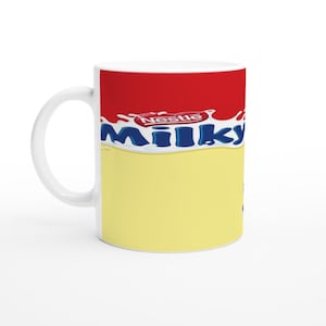 Funny Chocolate Wrapper Mug - Offensive Joke Mug - Novelty Gift for Friends and Family - Milky Nickers Cup - White 11oz Ceramic Mug