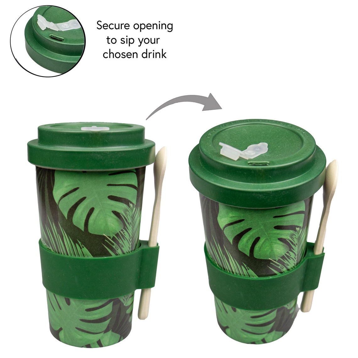 Eco Bamboo Coffee / Travel Mug Palm Tree Palm Bamboo Etsy UK
