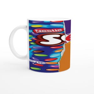 Funny Chocolate Wrapper Mug - Offensive Joke Mug - Novelty Gift for Friends and Family - Sexy Cup - White 11oz Ceramic Mug