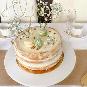 Cake topper personnalisé prénom doré, argenté, cuivré, noir Décoration de gâteau personnalisable mariage anniversaire naissance baby shower image 7
