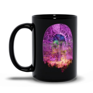 Black Neuron Cerebellar Folium Brainy Mugs