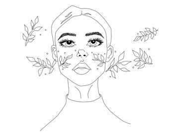 line drawings etsy