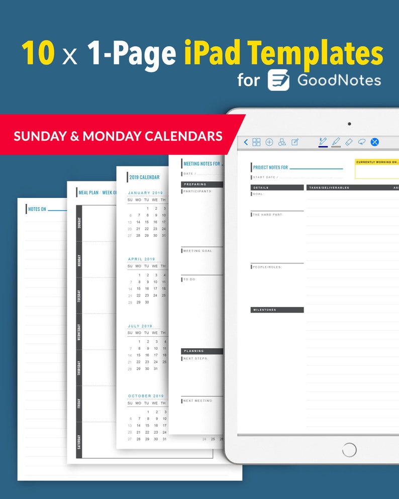 Undated Monthly Calendar For Goodnotes Goodnotesfreebie