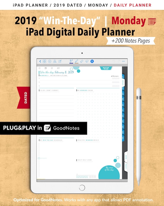 Earn-The-Working day 2019 Each day Electronic Planner GoodNotes / MONDAY Calendar / On a yearly basis, Month to month, Everyday Planner / Day-to-day Program / In the direction of Do Checklist / 200 Notes image about The Daily Planner named Earn-The-Working day 2019 Everyday Electronic Planner GoodNotes / MONDAY Calendar / On a yearly basis, Month-to-month, Day-to-day Planner / Everyday Routine / Toward Do Checklist / 200 Notes