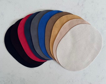 Oval elbow patches, various colors, set of 2