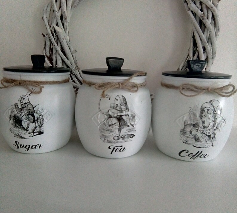 alice in wonderland tea coffee sugar