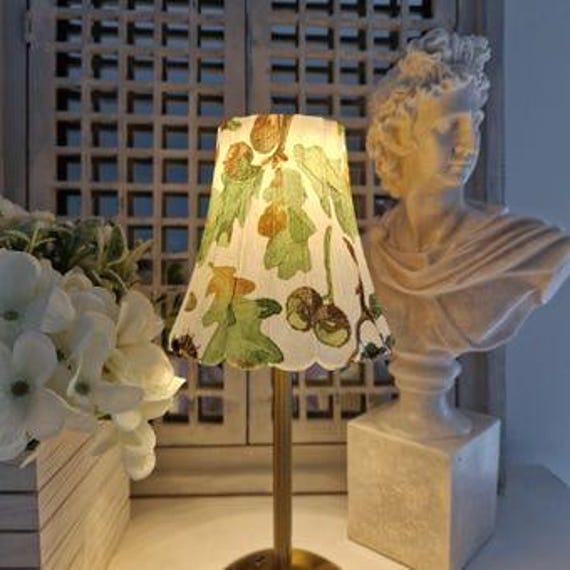 Cordless Touch Lamp. Beautiful Emma Bridgewater Inspired  Trees/Leaves USB Rechargeable Lamp. Wireless Lamp. Four Stand Colours Available.