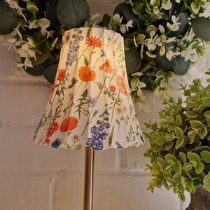 Beautiful Pink And Blue Floral Indoor/Outdoor USB  Rechargeable Table Lamp. Cordless Lamp.Hand Decorated.