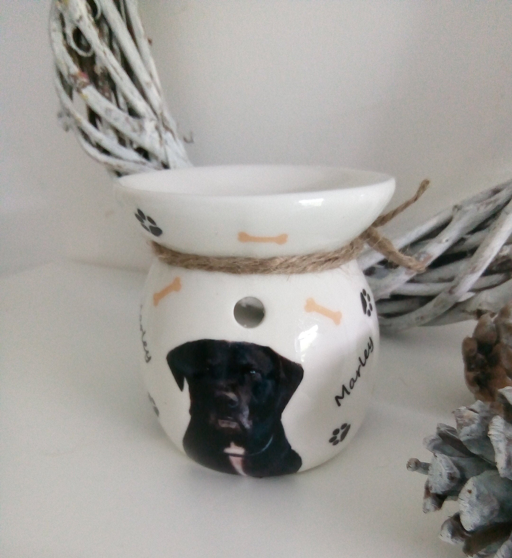 Customised Hand Decorated Pet Wax Warmer. Animal Lovers Gift. Etsy