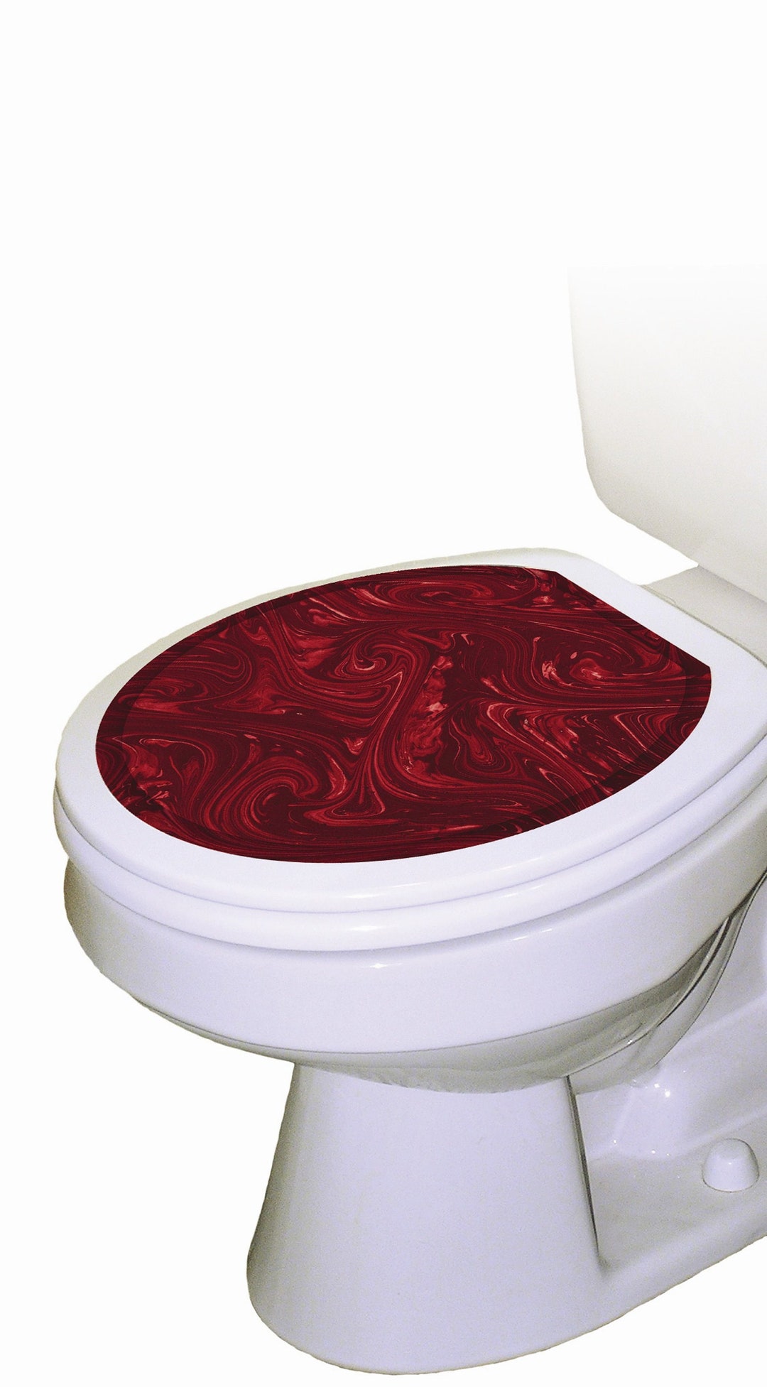 Burgundy Toilet Tattoos Seat Cover / Toilet Seat Decal / Etsy