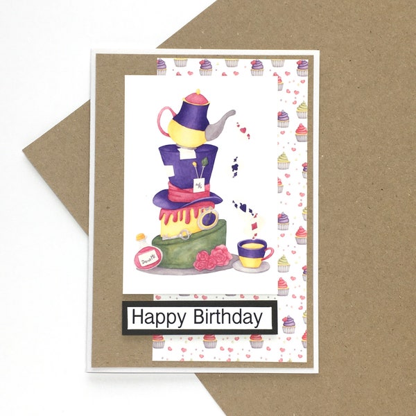 wonderland Birthday Card