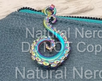 Tentacle Zipper Pull (3 colors available)