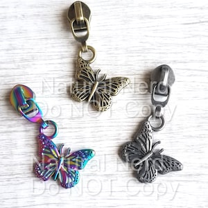 Butterfly Zipper Pull