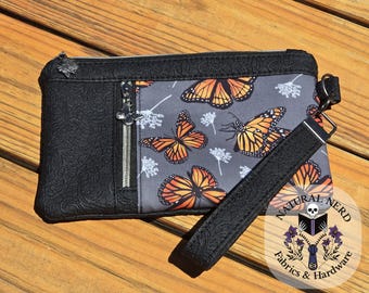 Monarch Butterfly Zippy Clutch