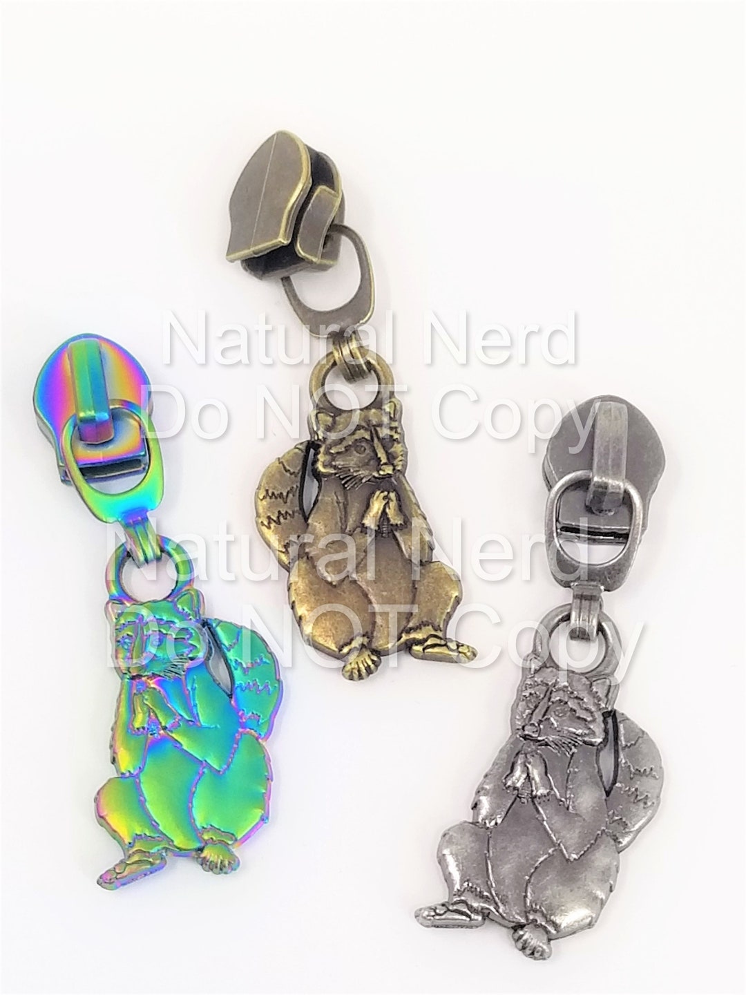 Pulled Raccoon Raccoon Zipper Pull - Etsy