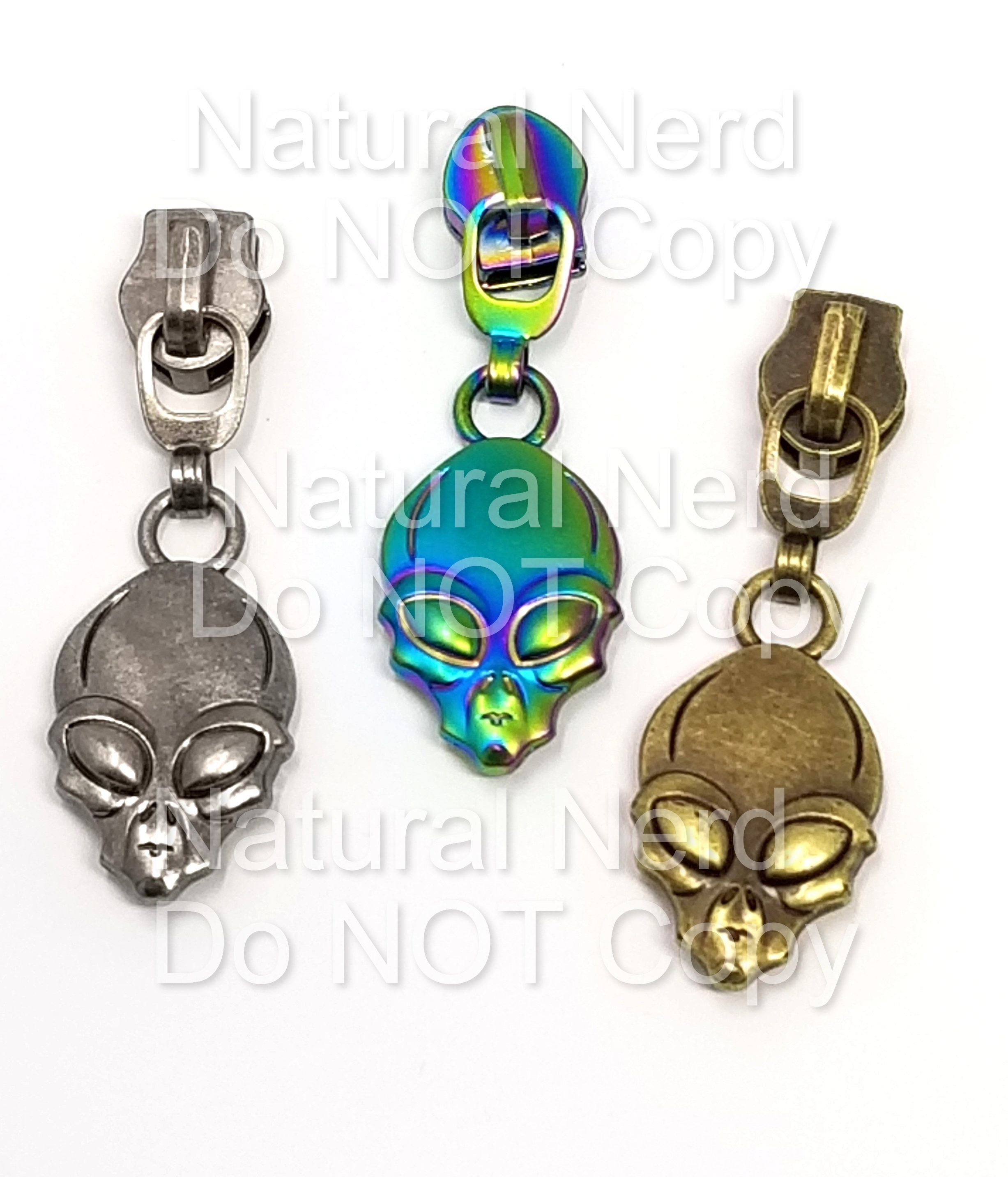 Iridescent Skull Zipper Pulls Iridescent Skull Zipper Pulls
